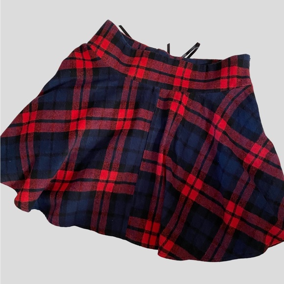 IDEALSANXUN HIGH WAISTED WOOL BLEND GOTHIC MINI SKATER SKIRT (skort)- S/ Medium - Picture 4 of 11